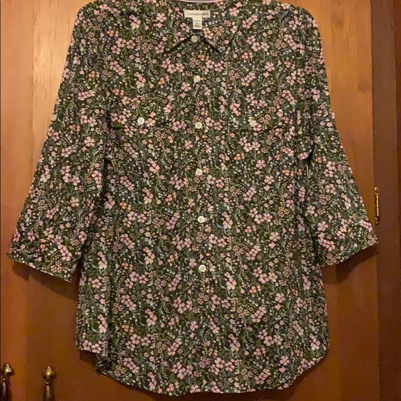 Brown with pink flowers. No tags. Never worn. - Picture 1 of 2